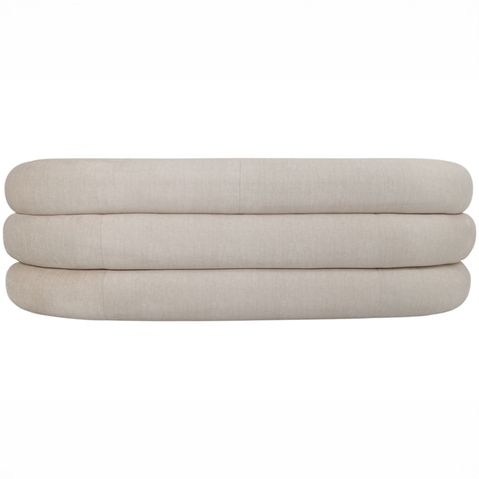 Casa Curved Cream Sofa | 2 Seater